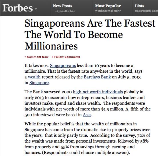 Singaporean millionaire